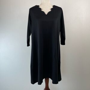 NWT The Look Black Midi Dress Size PL